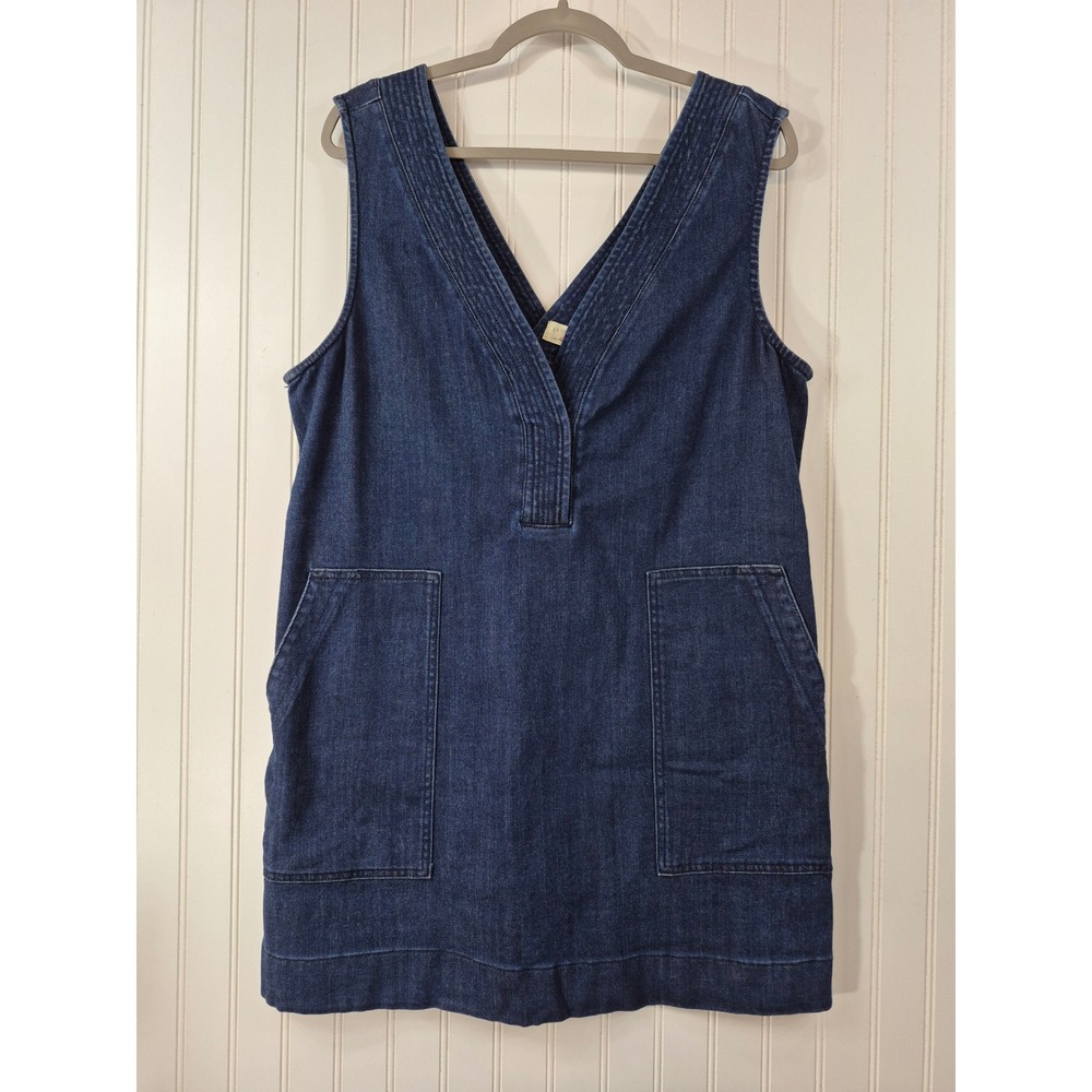 Faherty Indigo Denim Mini Dress